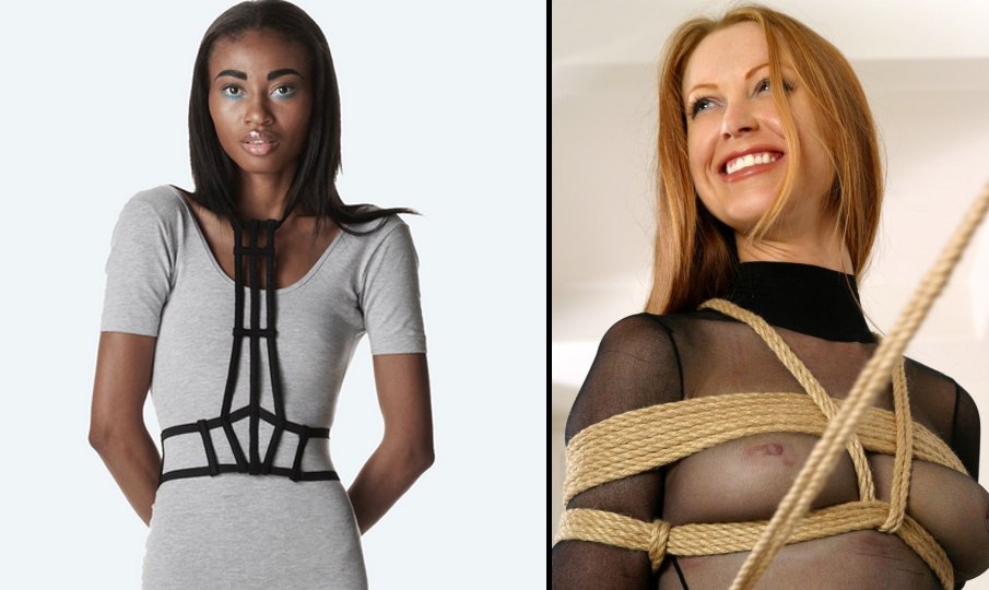 fake fetish fashion comparison - bondage
