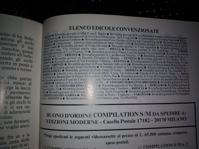 List of BDSM newstands in Italy, circa 1980