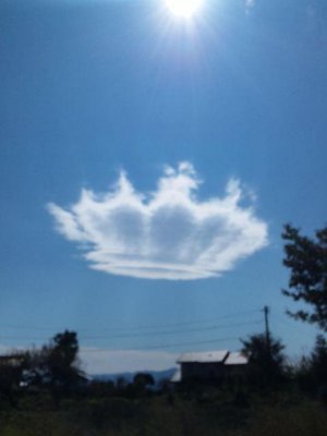 Crown shaped cloud